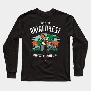 Save the Rainforest Protect the Wildlife Long Sleeve T-Shirt